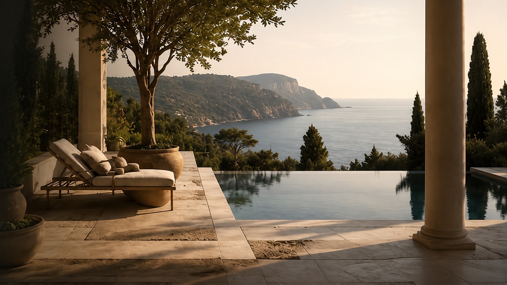 Terrazza mediterranea affacciata sul mare